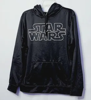 Star Wars hooded black sweatshirt hoodie sz Medium thumbnail 1