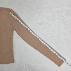 Zara Cozy‎ Crop Tan Mock neck Sweater size S thumbnail 6