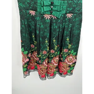 Red Lady Women Floral Lace Embroidery Mini Dress Size S Asian Tea Party Cocktail thumbnail 6