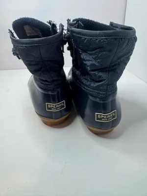 Sperry Dark Blue Waterproof Rubber Duck Boots Size 8 thumbnail 4