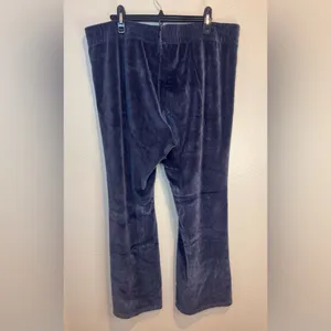 TNA‎ Women’s Blue Sommer Velour Pant Velour Flare Pants Size XL thumbnail 4