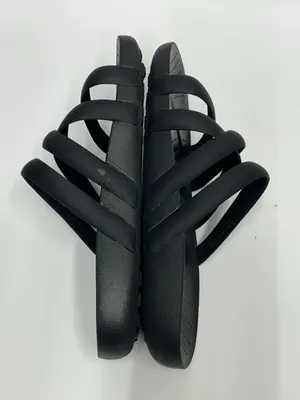 Crocs Splash Strappy Sandals Women’s Size 6 Black Slip On Slides Comfort thumbnail 8
