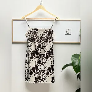 Urban outfitters UO Cow Print Sateen Mini Dress thumbnail 2
