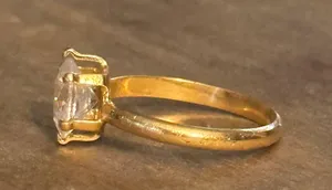 Vintage Cubic Zirconia Engagement Ring thumbnail 2