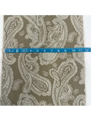 Women's Paisley Scarf One Size Tan Beige thumbnail 5