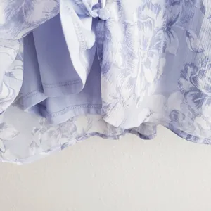 Joie Floral Button Down Long Sleeve Ruffle Blouse thumbnail 5
