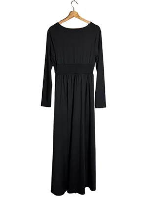 Baltic Born Arianna Maxi Dress Women's Large Black Slit Formal Wedding Cocktail thumbnail 6