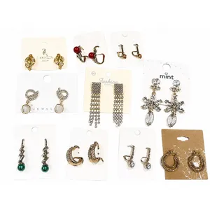 10 pc cute Fashion Earring Lot Womens Gold Mixed Styles Hoops Studs Dangles thumbnail 2