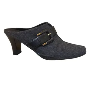 Naturalizer Women's Gray Wool Blend Buckle Mule Heels Size‎ 7.5 M thumbnail 2