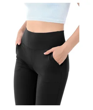 ODODOS Straight Leg Yoga Pants for Women with Pockets, XXL thumbnail 2