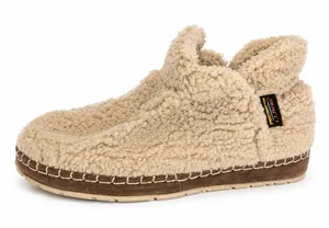 L.L. Bean 7 Cozy Slipper Booties Pile Fleece Comfort Slip On Sherpa Cream Warm thumbnail 1
