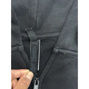 Skims Women's Black Full Zip Hoodie Sweatshirt Size 2XL thumbnail 7