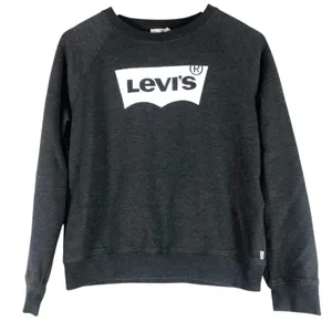 Levis Batwing Logo Graphic Sweatshirt Charcoal Heather Raglan Pullover Size M thumbnail 2