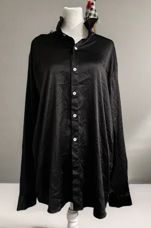 Women’s Black Long-Sleeve Shirt thumbnail 1