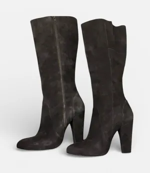 Steve Madden Joan grey suede knee-high boots size 8.5 thumbnail 1