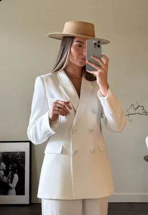 ZARA blazer suit jacket coat casual business office thumbnail 1