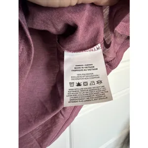 Nike Yoga‎ Womens Open Back Training Tank Top Plum Dust CJ3687-671 Small NWT thumbnail 7