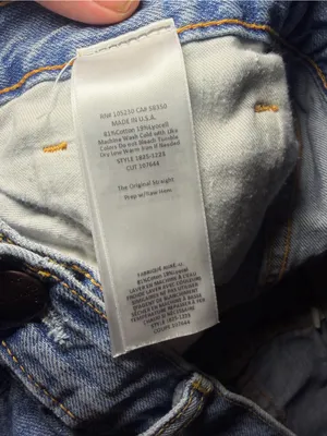 Current/Elliott Original Straight Prep Ribcage Raw Hem Light Wash jeans 31 thumbnail 5