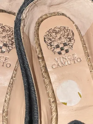 Vince Camuto denim espadrille slip on flats o women’s Size 8B thumbnail 10