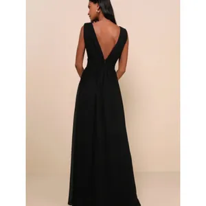 Lulus Heavenly Hues Black Maxi Dress Size XS thumbnail 2