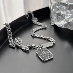 Good Luck Pendant Necklace for Men Women Streetwear Unisex Hip Hop Style thumbnail 3