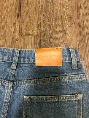 White Fox Wide Leg Denim Jeans thumbnail 4