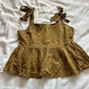 Madewell tank Top with Bow Straps thumbnail 1