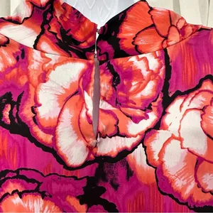 Worthington Floral Print Multicolored Sleeveless Blouse Size‎ Large thumbnail 7