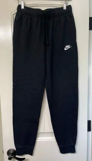 Nike Cuffed Black Sweatpants thumbnail 1