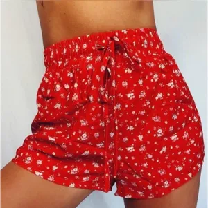 Tiger Mist Red Floral Shorts thumbnail 1