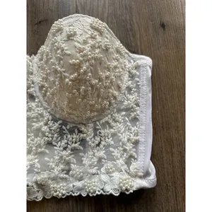 Windsor Bralette Ivory Beaded Padded Underwire‎ Size XS Fairy Romantic Coquette thumbnail 2