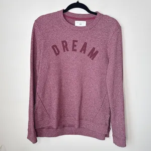 SOL Angeles‎ Medium Anthropologie Evereve Soft Thermal Sweatshirt Pullover DREAM thumbnail 3