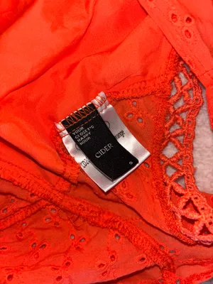 Cider Eyelet Bandana Top Orange thumbnail 6