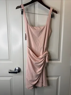 Aritzia Saturn Mini Dress Villa Pink Large NWT thumbnail 3