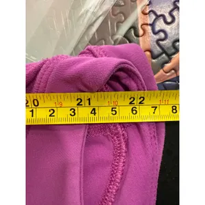 Lululemon Purple Crop Leggings‎ Size 4 Mesh Detail Athletic Activewear thumbnail 6