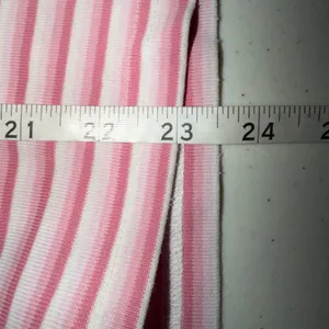 L.L. Bean Womens Size XL Pink White Stripe Short Sleeve Crew Neck Pullover Shirt thumbnail 7