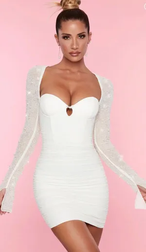 Pearl St. Germain White Mini Dress thumbnail 2