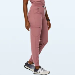 FIGS Zamora High Waisted Jogger in Mauve, XSP thumbnail 6