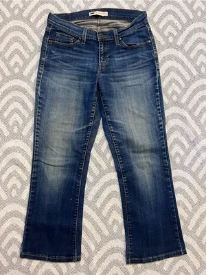 LEVI’S Women’s 529 Curvy Bootcut Blue Denim Jeans 8 M thumbnail 1