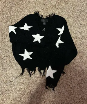 Rue 21 Black star sweater thumbnail 1