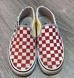 Vans Multi‎ Colored Checkered Size Womens 6 thumbnail 1