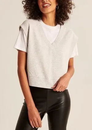 Abercrombie Luxe Terry Vest XS thumbnail 1