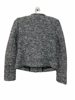 Ann Taylor Loft Women’s Chunky Tweed Collarless Wool Blend Blazer Size 4 thumbnail 12