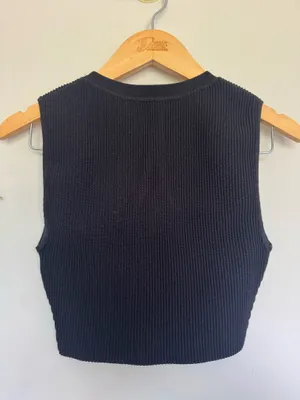 Black Aritzia Babaton Sculpt Knit Muscle Tank thumbnail 3