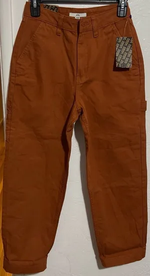 #37 NWT Vans Rust Ground Work Pants Size 24 thumbnail 1