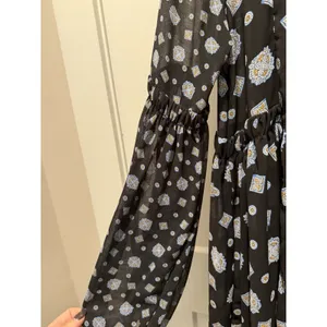 FREE PEOPLE Medallion Print Turn Turn Relaxed Fit Long Sleeve Mini Dress Medium thumbnail 5