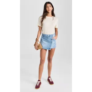 Free People x We The Free Wynne Denim Skirt in Light Indigo 26 New Womens Jean thumbnail 16