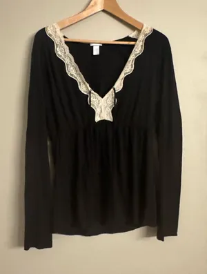 EBERJAY Godiva Lace‎ Babydoll Top thumbnail 1