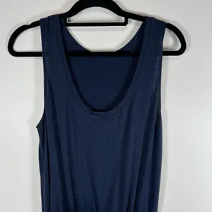 Wilfred Free Womens Knit Lounge Romper Short Blue Drawstring Size‎ Small Casual thumbnail 6