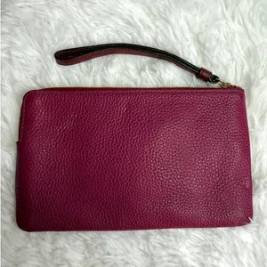 COACH Corner Zip Wristlet With Horse And Carriage thumbnail 2
